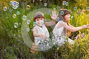 Portrait of two girls