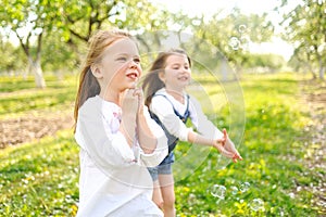 Portrait of two girls