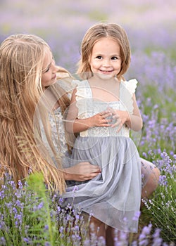 Portrait of two girls of girlfriends