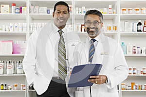 Portrait Of Two Male Pharmacists