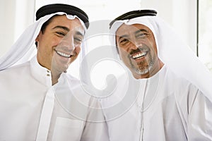 Portrait of two Middle Eastern men