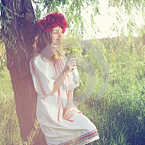 Portrait of ukranian girl photo
