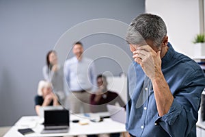 Portrait Of A Unhappy Businessman