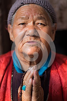 Portrait of unidentified Buddhist woman