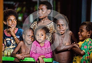 Portrait of unidentified Papuan kids.