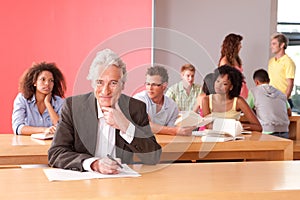 Portrait of University lecturer photo