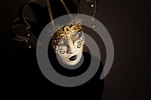 Portrait with Venice mask