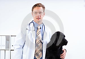 Portrait of a veterinarian