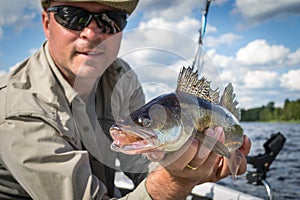 Portrait with walleye