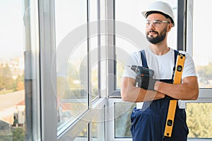 portrait of a window installation worker