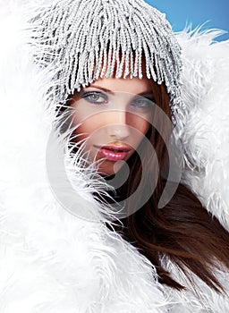 Portrait of a winter woman