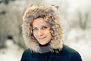 Portrait of a winter woman