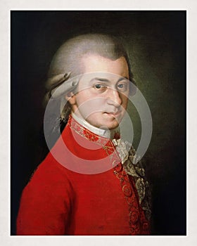 Portrait of Wolfgang Amadeus Mozart photo