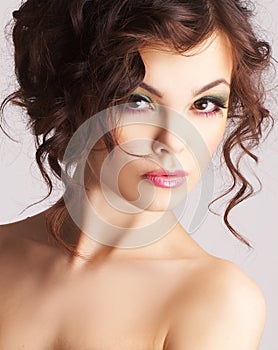 Portrait of woman with beautiful make-up