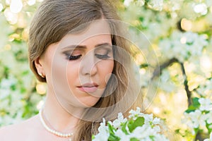 Portrait woman with beautiful makeup