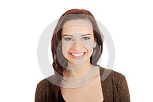 Portrait of a woman in ocassional make up