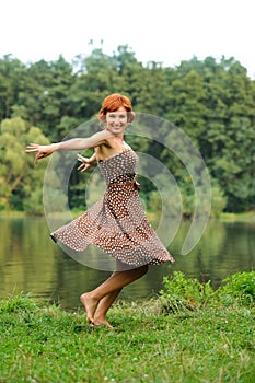 Portrait of the woman outdoors