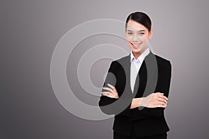 Portrait of wonderful young business woman