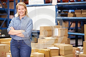 Portrait Of Worker In Distribution Warehouse