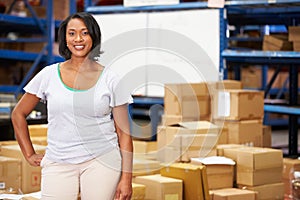 Portrait Of Worker In Distribution Warehouse