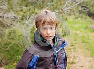 Portrait of 6 years old boy