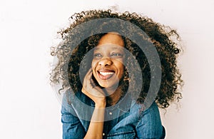 Portrait of young african american woman