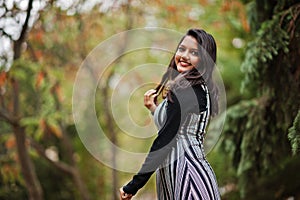 Portrait of young beautiful indian or south asian teenage girl