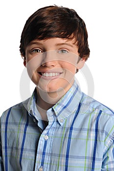 Portrait of Young Boy Smiling