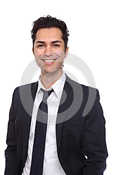 Portrait of a young businessman smiling