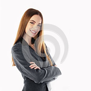 Portrait of a young businesswoman smiling