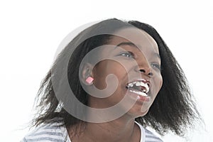 Portrait of a young columbian little girl