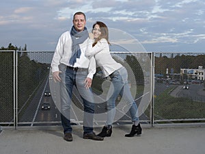 Portrait of young couple