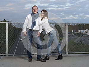 Portrait of young couple