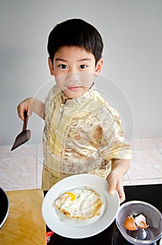 Portrait of young cute boy