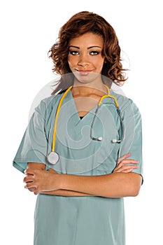 Portrait of Young Doctor or Nurse
