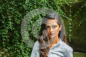 Portrait of Young East Indian American Woman in New York