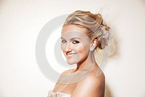 Portrait of Young Elegant Bride