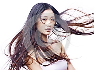Portrait of a young female asian model