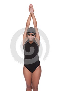 Portrait Of Young Female Swimmer