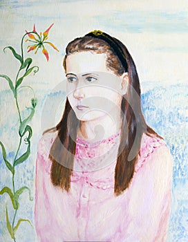 Portrait of a young girl