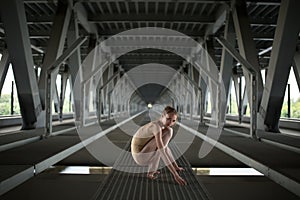 Portrait of young and graceful ballerina