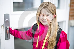 Portrait of a Young Kid at school