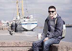 Portrait of young man photo