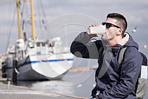 Portrait of young man photo