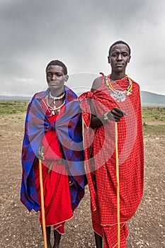 Portrait of young Masai