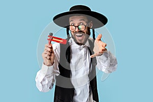 Portrait of a young orthodox Hasdim Jewish man