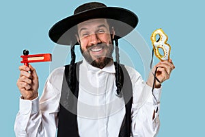 Portrait of a young orthodox Hasdim Jewish man