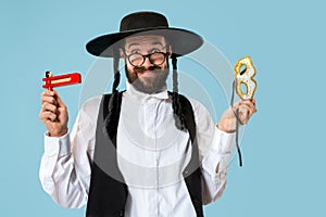 Portrait of a young orthodox Hasdim Jewish man