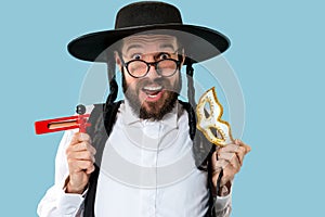 Portrait of a young orthodox Hasdim Jewish man