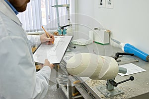 Technician Working in Prosthetics Laboratory